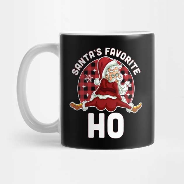 Santa's Favorite Ho - Xmas Naughty Santa Christmas Pajama by OrangeMonkeyArt